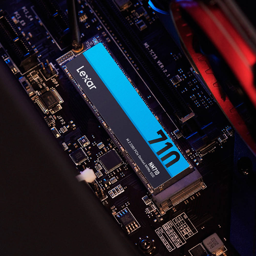 Lexar NM710 2TB SSD, M.2 PCIe NVMe Internal SSD, Up to 4850MB/s Read & 4500MB/s Write Speeds, 300TBW Endurance, 1500G Shock-Resistant, Black Lexar NM710 2TB SSD, M.2 PCIe NVMe Internal SSD, Up to 4850MB/s Read & 4500MB/s Write Speeds, 300TBW Endurance, 1500G Shock-Resistant, Black